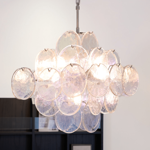 Люстра Aurelia Iridescent Murano — цвет прозрачный, из материала  метал, скло, стиль современный