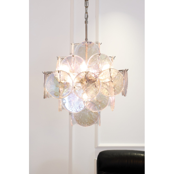 Люстра Aurelia Iridescent Murano — цвет прозрачный, из материала  метал, скло, стиль современный
