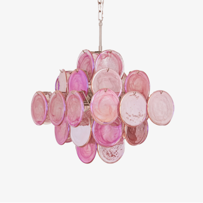 Люстра Aurelia Pink з муранського скла
