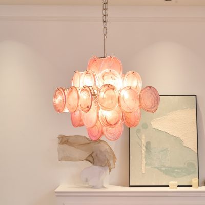 Люстра Aurelia Pink з муранського скла
