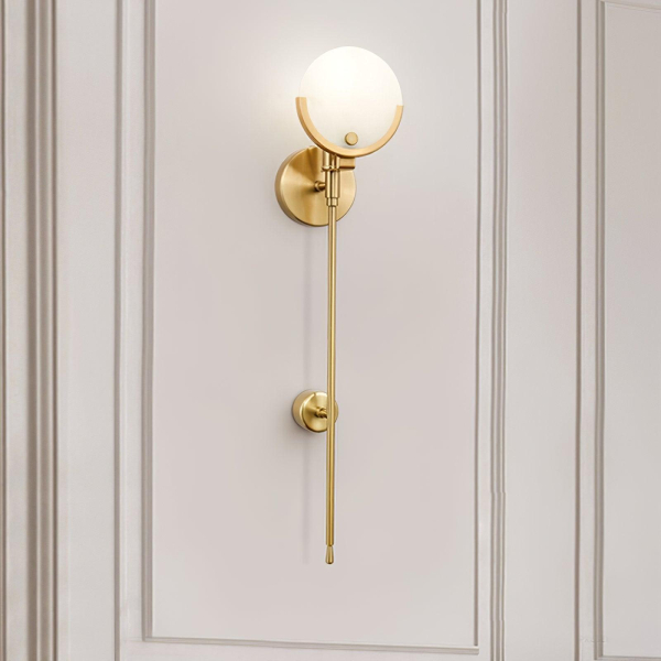 Настінний світильник Ava Brass Alabaster