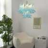 Люстра Azure Drift Glass — люстри дизайнерські, колір золото і синій, з матеріалу  метал, скло, стиль сучасний
