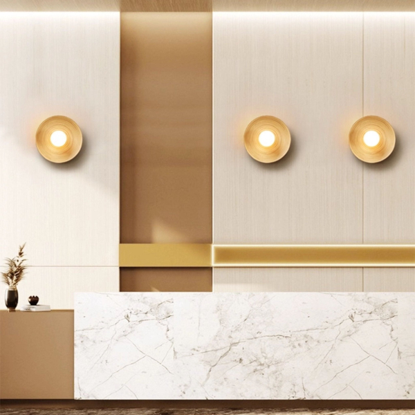 Бра Bamboo Aura — колір бамбук, з матеріалу метал, стиль модерн