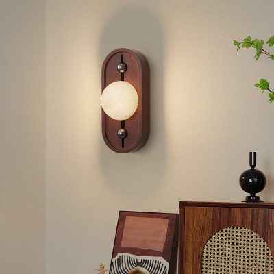 Настінний світильник Bezel Alabaster