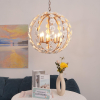 Люстра Bianca Floral Orb — люстри дизайнерські, колір золото і білий, з матеріалу метал, кераміка, стиль сучасний