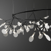 Чорна велика люстра Firefly LED — люстри дизайнерські, з матеріалу нержавіюча сталь, акрил, стиль модерн
