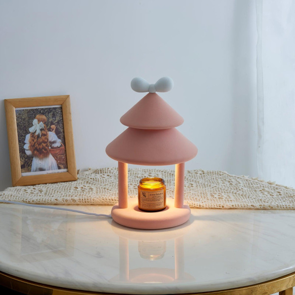 Настольная лампа Bow Tie Cone — цвет розовый і белый, стиль модерн
