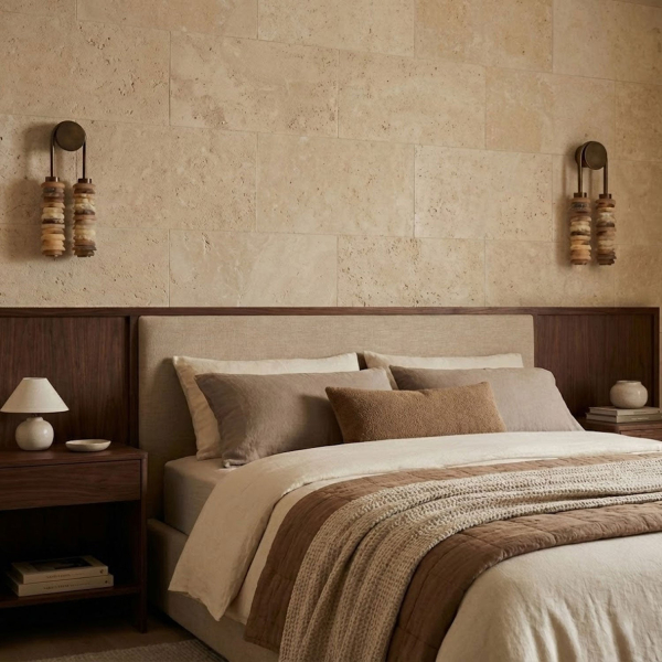 Бра Calla Ribbed Alabaster — цвет белый і латунь, из материала  метал, алебастр, стиль модерн