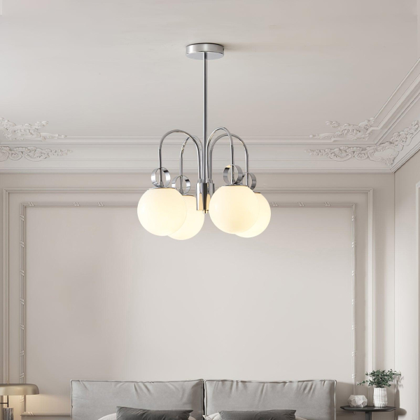 Люстра Carisa Collection — цвет хром, из материала метал, залізо, стиль модерн
