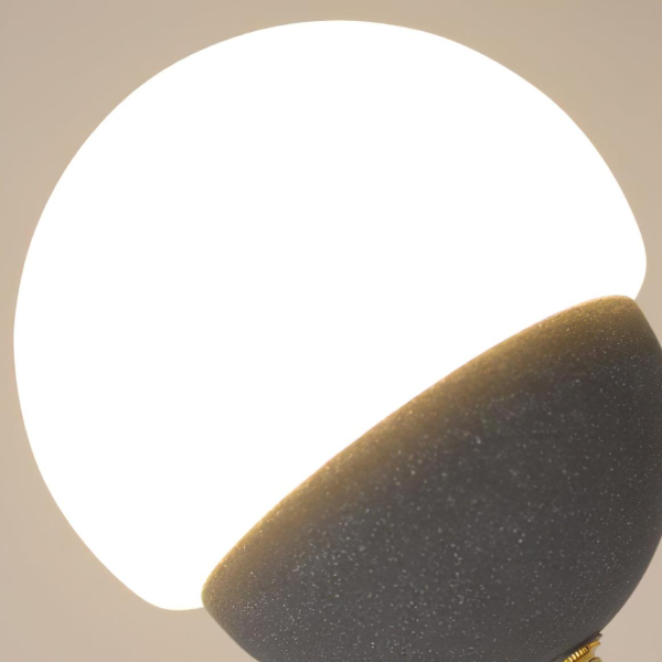 Подвесной светильник Cement Eclipse — цвет черный і белый, из материала метал, цемент, стиль модерн
