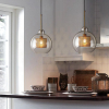 Подвесной светильник Chiswick Glass — цвет серебристый і медь, из материала метал, скло, стиль модерн