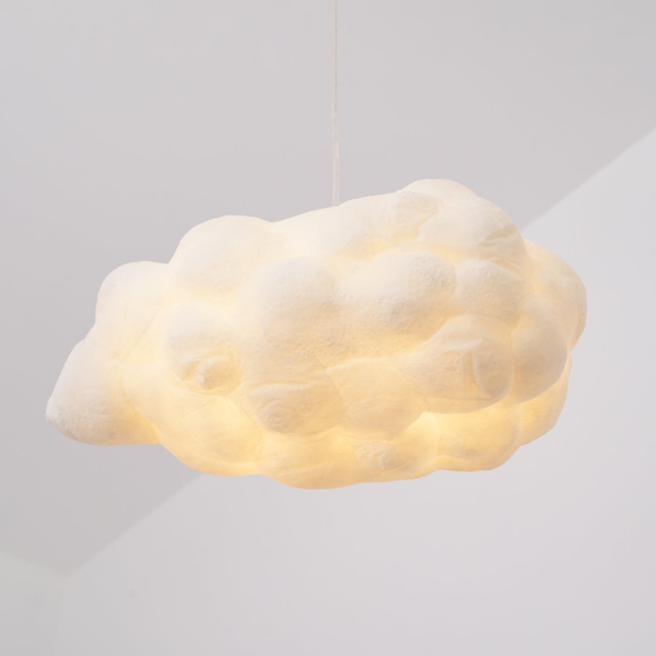 Подвесной светильник Cloudy — цвет белый, из материала залізо, метал, стиль модерн
