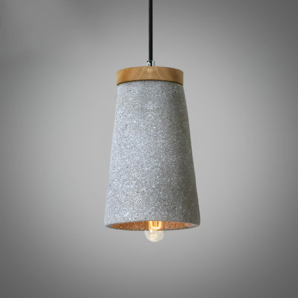 Подвесной светильник Coburg Wood Cement — цвет черный і серый
