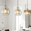 Подвесной светильник Chiswick Glass Combination — цвет серебристый і медь, из материала метал, скло, стиль современный