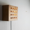 Настенный светильник Cubiform Constellation — цвет дерева, из материала метал, вишневе дерево, стиль модерн