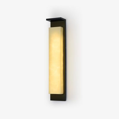 Вуличний настінний світильник Delaney Alabaster