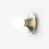 Настінний світильник Eclipta — бра, колір чорний і білий, з матеріалу метал, скло, стиль модерн