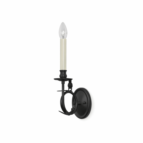 Настінний світильник Elara Candle — бра, колір золото і чорний, з матеріалу метал, стиль модерн
