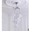 Кришталева люстра Elowen Long Prism Star — люстри дизайнерські, колір хром і білий, з матеріалу  метал, скло, стиль сучасний
