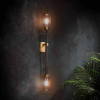 Настенный светильник Farol — бра, цвет серый і белый, из материала латунь, скло