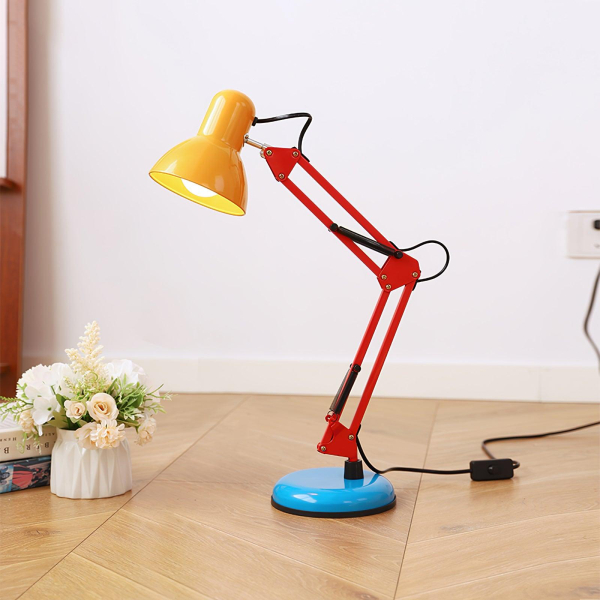 Настольная лампа Flexi Bright — цвет желтый і красный, из материала метал, стиль модерн
