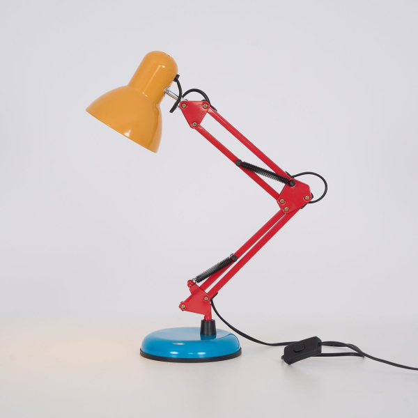 Настольная лампа Flexi Bright — цвет желтый і красный, из материала метал, стиль модерн