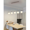 Квітковий Скляний Сучасний Підвісний Світильник — колір хром, з матеріалу метал, скло, стиль модерн