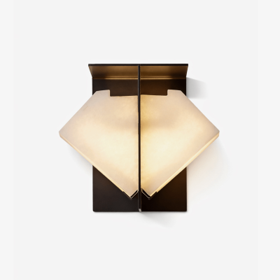 Стельовий світильник Folded Halo Alabaster