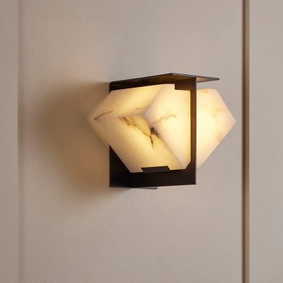 Стельовий світильник Folded Halo Alabaster