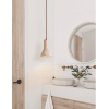 Підвісний світильник Travertine Funnel — колір жовтий, з матеріалу  жовтий травертин, метал, стиль модерн