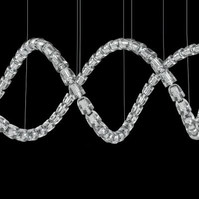 Світлодіодна люстра Gabriel Infinity Loop | Індивідуальний розмір та освітлення на замовлення для елітних будинків та комерційних приміщень