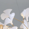 Люстра Gingko H — люстри дизайнерські, колір золото і білий, стиль модерн