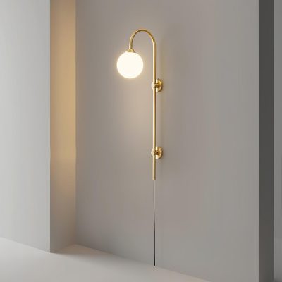 Настінний світильник Globe Brass Plug-in