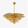 Люстра Petals Gold Murano — цвет розовый і золото, из материала метал, скло, стиль современный