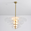 Люстра Petals Gold Murano — цвет розовый і золото, из материала метал, скло, стиль современный