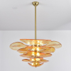 Люстра Petals Gold Murano — цвет розовый і золото, из материала метал, скло, стиль современный