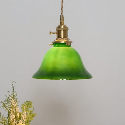 Зеленый подвесной светильник Bell