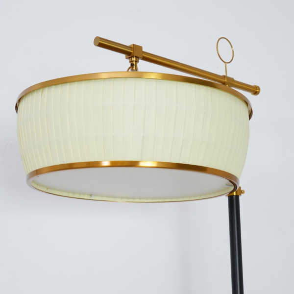 Торшер Hejun Fabric — торшери, колір чорний і золото, з матеріалу тканина, метал, стиль модерн