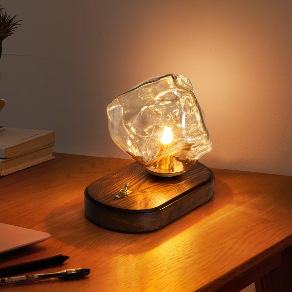 Настольная лампа Ice Stone Glass