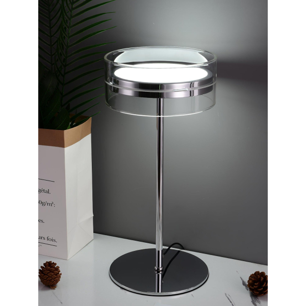 Настільна лампа Impex Florina Chrome — колір хром, стиль модерн