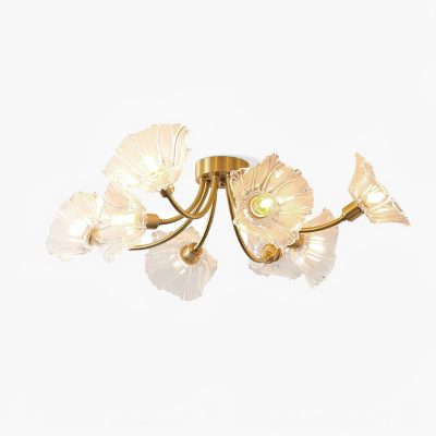 Скляний стельовий світильник Kalin Flower