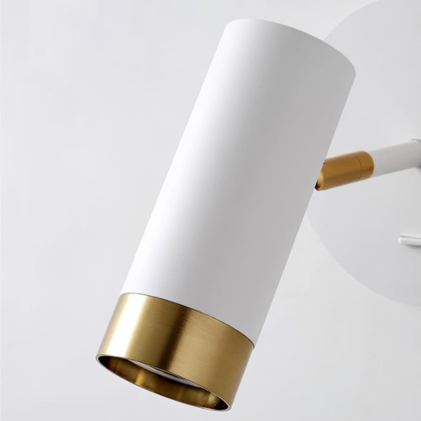 Настінний світильник Karpo — бра, колір золото і білий, з матеріалу метал, стиль модерн