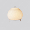 Настільна лампа Lantern Knit — колір білий, з матеріалу вуглецева сталь, тканина, стиль модерн