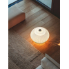 Настільна лампа Lantern Knit — колір білий, з матеріалу вуглецева сталь, тканина, стиль модерн