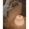 Настільна лампа Lantern Knit — колір білий, з матеріалу вуглецева сталь, тканина, стиль модерн