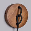 Настенный светильник Knot Hearth — бра, цвет ореха і желтый, из материала метал,  жовтий травертин, стиль модерн