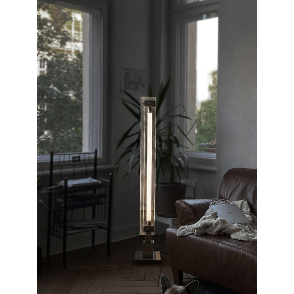Торшер Lampadaire — торшери, колір хром і прозорий, стиль сучасний