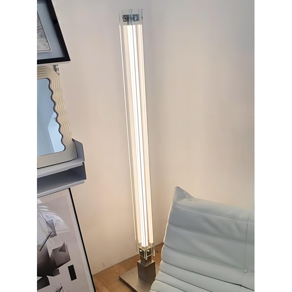 Торшер Lampadaire — торшери, колір хром і прозорий, стиль сучасний