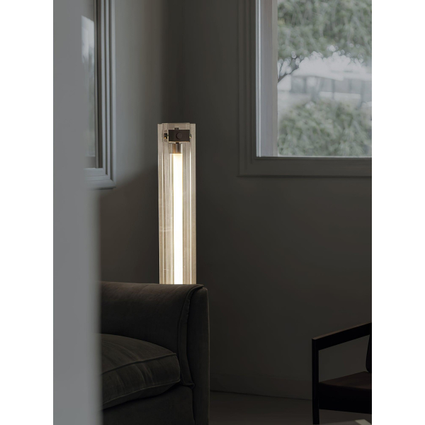 Торшер Lampadaire — торшери, колір хром і прозорий, стиль сучасний
