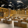 Светодиодная люстра «Лист» — цвет золото, из материала нержавіюча сталь, акрил, стиль модерн